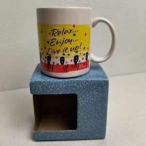 Hallmark Coffee Mug Relax Enjoy Live It Up